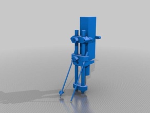 gran columna de perforación la máquina herramientas 3d print model - Mito3D
