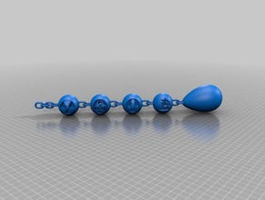 my-first &gtghost&gtegg keychain learning 3d print model - Mito3D