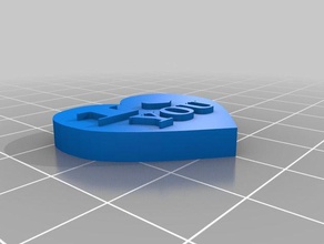 heart love you 3d printing 3d print model - Mito3D