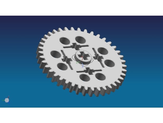 3649 lego 40 teeth gear construction toys 3D print model - Mito3D