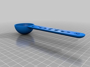 coffe spoon cuchara caf&eacute kitchen dining 3d print model - Mito3D