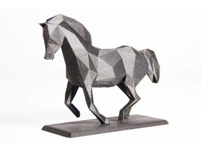 lowpolyhorse animais cavalos baixa contagem de polígonos low poly animal nsfw 3d print model - Mito3D