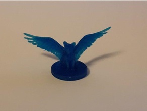 winged cat familiar games 28mm cats dungeons dragons miniature 3d print model - Mito3D