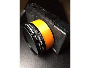 l'adaptateur de filtre pour ricoh gr 2 la caméra appareil photo adaptateur 3d print model - Mito3D