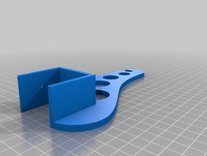 filamento-halter f&uumlr ikea kallax 3d de la impresora accesorios 3d print model - Mito3D
