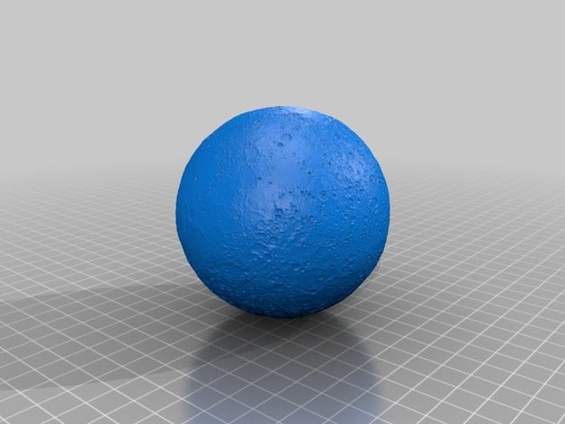 Merkur übertrieben Topographie skaliert eine sechzig Millionen Physik Astronomie dem matlab messenger planet die Erleichterung skalierte Modell scale-Modell solar-system topographische 3D print model - Mito3D