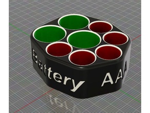 très simple support de batterie outil les titulaires boîtes 3d print model - Mito3D