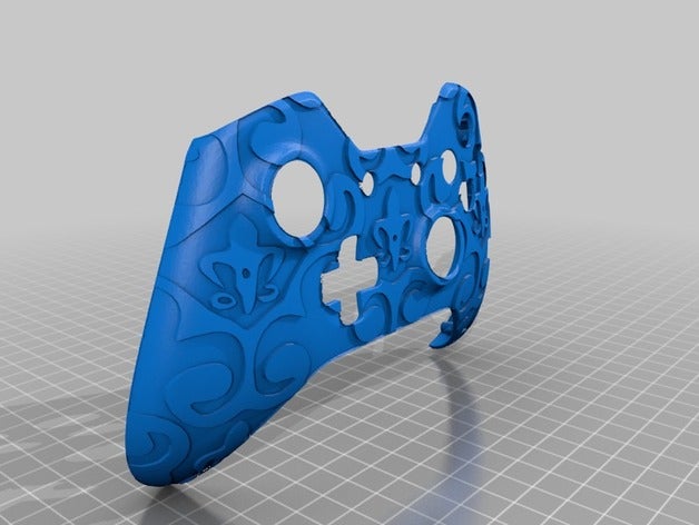 bir xbox özel denetleyici kabuk video oyunlar durumda özelleştirilmiş wrap 3D print model - Mito3D