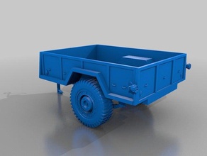 american army trailer 3d printing radio control transport 3d print model - Mito3D