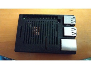 raspberry pi 3b+ snug case electronics 3d print model - Mito3D