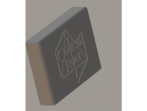 dice box critical role logo 3d print model - Mito3D