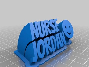 Krankenschwester jordan office angepasst 3d print model - Mito3D