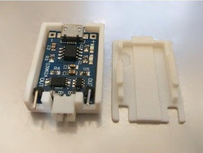 tp4056 lipo şarj kasa elektronik pil durumda jst modül usb 3d print model - Mito3D