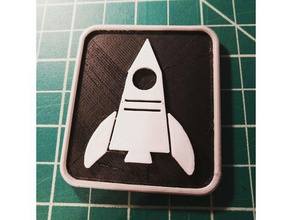 rocketship magnete arredamento 3d print model - Mito3D
