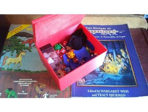d&d dice box d6 dadi drago dungeon dungeons dragons gioco di scatola stoccaggio 3d print model - Mito3D