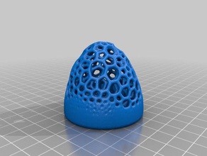 voronoi easter egg top sculptures functional mesh 3d print model - Mito3D