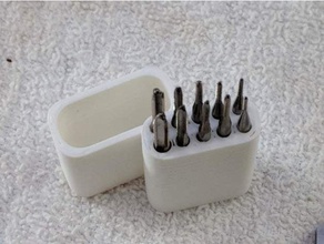 tap case tool holders boxes metric screw 3d print model - Mito3D