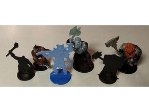 hill Feuer-frost giant-Figuren - Spielzeug Spiel Zubehör dungeons dragons frost giant pathfinder pawns 3d print model - Mito3D