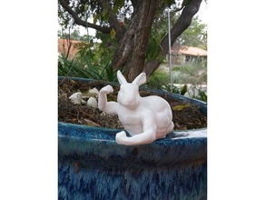 kaslı ön legs olmadan bunny sculptures arms beefyarms body bodybuilder customized cute fist handsome miniature miniatures muscle rabbit remix strong work workout 3d print model - Mito3D