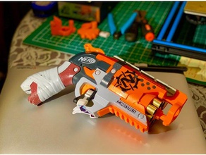 underside picatinny rail hammershot toy game accessories nerf 3d print model - Mito3D