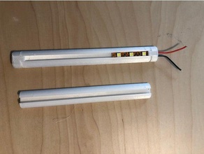 5050 led strip holder electronics light mount tpu filament 3d print model - Mito3D
