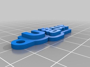 Uğur Anahtarlık özelleştirilmiş 3d print model - Mito3D
