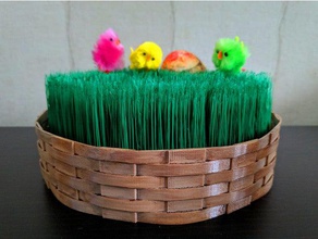3d printable easter grass basket decor amazing amazingdesign articulated bowl bunny chick chicken cool decoration easy print effect effector egg fake hair hairy hairyprints holiday lawn lawnmower miniature nature nsfw ostern psiinen pascua psk pasqua plant spring strand summer supportless tradition weave weaved 3d print model - Mito3D