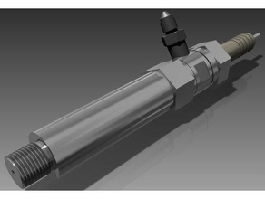 print me water fuel spark plug injector gas adapter stanley meyer automotive adaptor customized customizer design files h20 hho hydrogen openscad plans power sparkplug spool holder stan toy toyota 3d print model - Mito3D