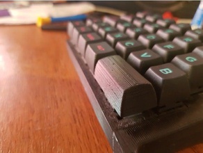 2u sa spacebar convex keycap centered stem computer cherry mx keyboard mechanical 3d print model - Mito3D