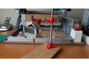 simple support dial indicator 3d printer accessories caliper holder gauge mount measurement tool suport 3d print model - Mito3D