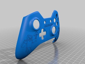 xbox one custom controller shell-minecraft-edition video Spiele Fall Haut wrap 3d print model - Mito3D