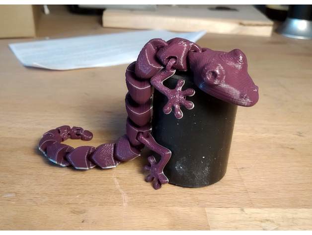 articulated lizard v2 toys games articulation flexi flexible lagartija lagarto lizards nsfw 3D print model - Mito3D