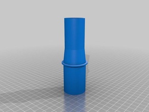 vacuum hose adapter parts customized 3d print model - Mito3D