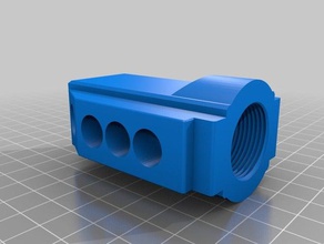 ares as02 flash hider jouet jeu accessoires 3d print model - Mito3D