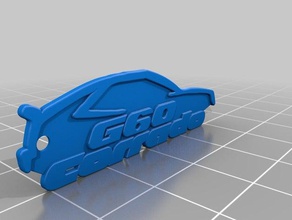 vw corrado g60 keychain automotive 3d print model - Mito3D