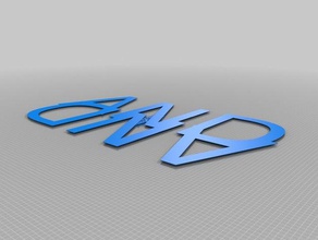 marcella manter a calma sinais logotipos personalizado 3d print model - Mito3D