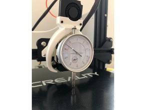 snap-on dial indicator fan mount 3d printer accessories 4010 40mm ender 3 fang gauge messuhr snapon 3d print model - Mito3D