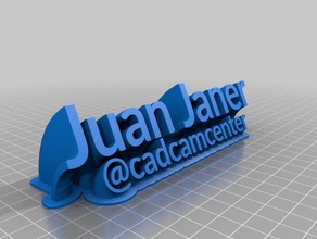 juan janer de la oficina personalizado 3d print model - Mito3D