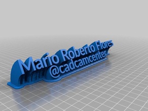 mario roberto flores office customized 3d print model - Mito3D