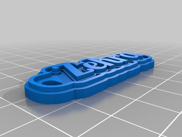 zehra chaveiros personalizado 3D print model - Mito3D