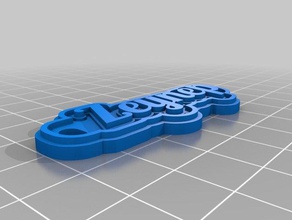 zeynep Schlüsselanhänger angepasst 3d print model - Mito3D