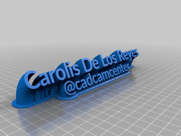 carolis los reyes office personalizado 3D print model - Mito3D