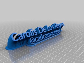 carolis los reyes office personalizzato 3d print model - Mito3D