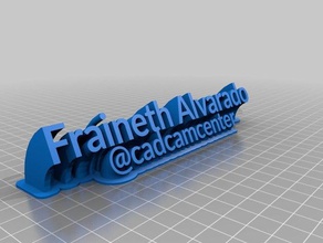 fraineth alvarado office personalizado 3d print model - Mito3D