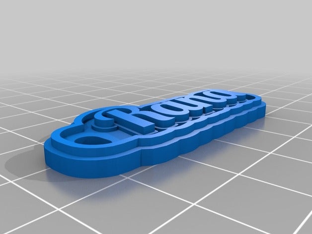 rana llaveros personalizado 3D print model - Mito3D
