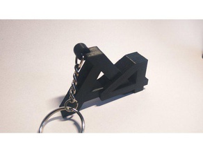 audi a4 keychain other keychains 3d print model - Mito3D