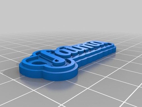 fatma llaveros personalizado 3d print model - Mito3D