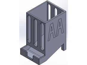 batteria aa dispenser contenitori 3d print model - Mito3D