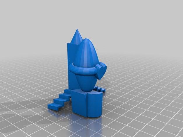 cohete marco 3d impresión 3D print model - Mito3D