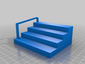 las escaleras de la muela ferrocarril 3d impresión fingerboarding 3d print model - Mito3D
